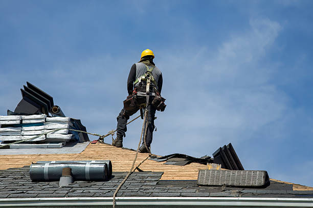 Professional Roofing technician working in Byron, NY